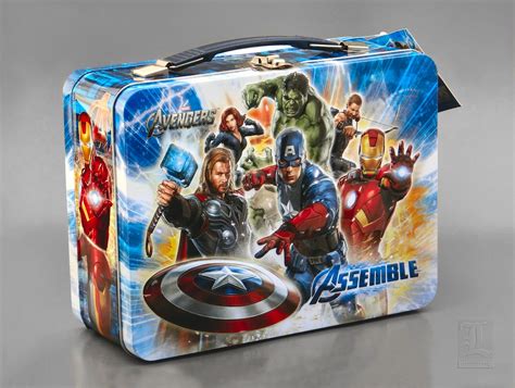 avengers lunch box metal|iron man lunch box.